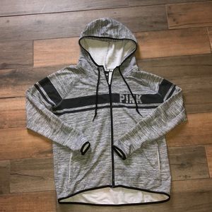 Victoria secrets pink zip up hoodie